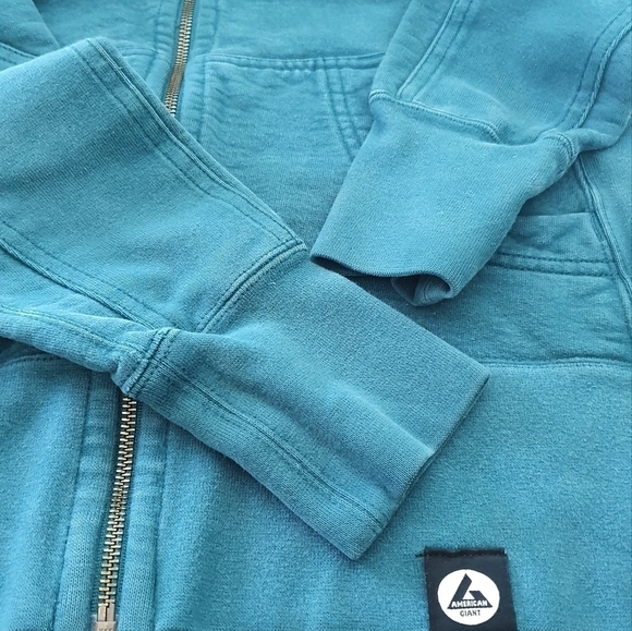 American Giant Full Zip Fleece Greatest Hoodie Jacket - Picture 5 of 10